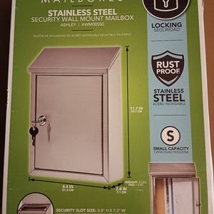 Stainless steel security wall mount mailbox (349)